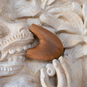 Ronde kuripe van Jati hout